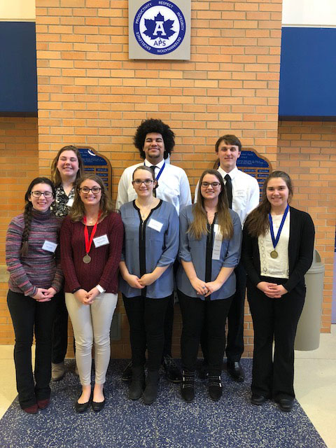 HOSA students at Region 3 conference