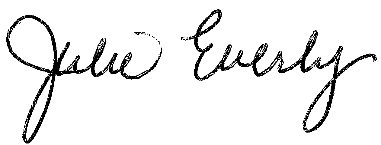 Julie Everly's Signature