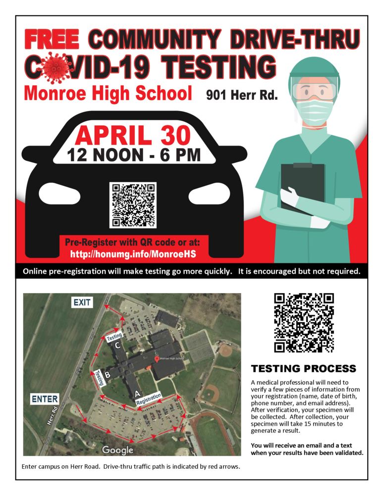 FREE Drive-Thru Community COVID-19 Testing