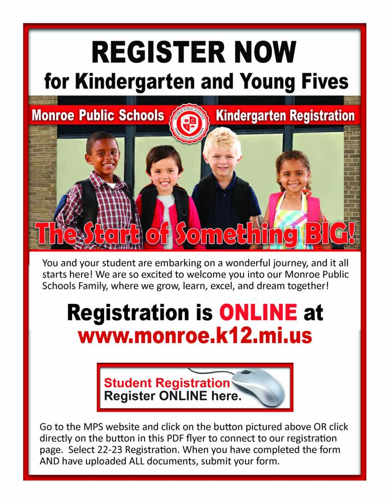 Register for Kindergarten NOW