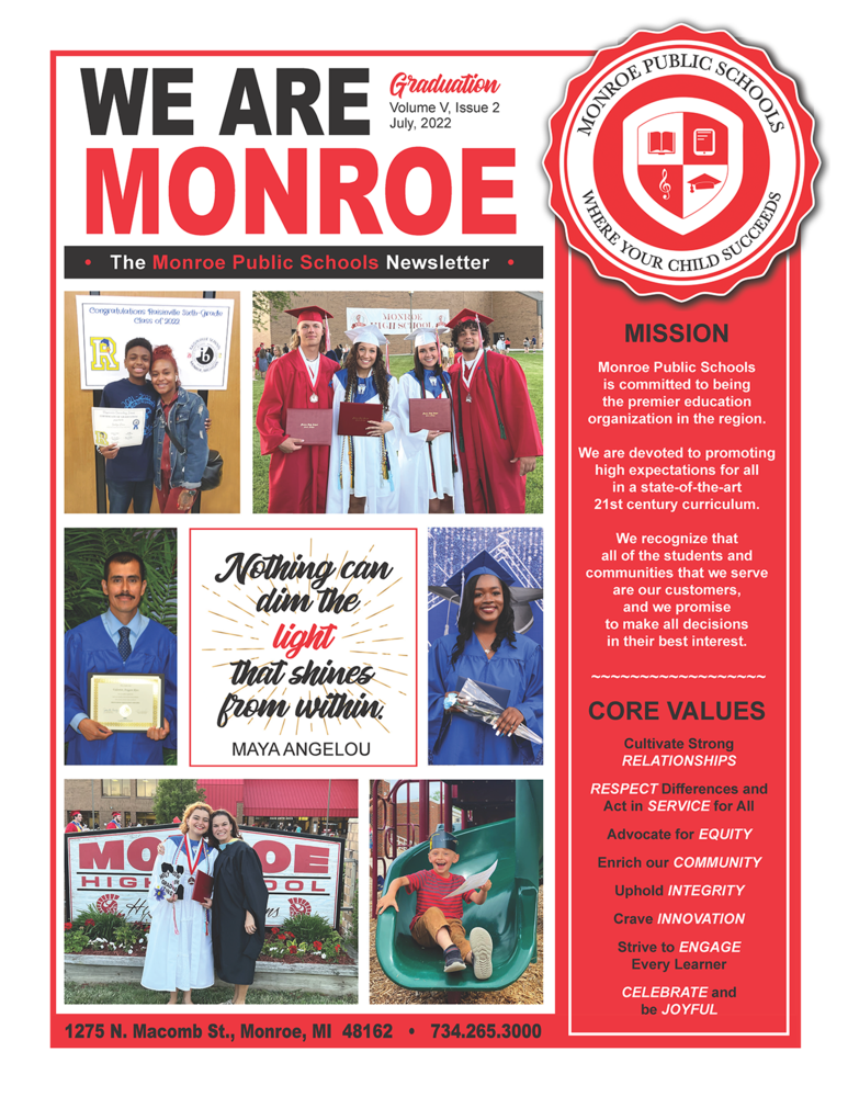cover of We Are Monroe newsletter - July, 2022 edition