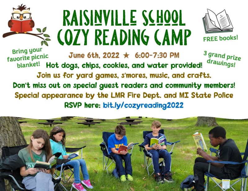 cozy reading camp