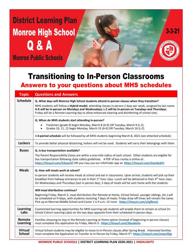 District Learning Plan - 10th-12th - Page 1