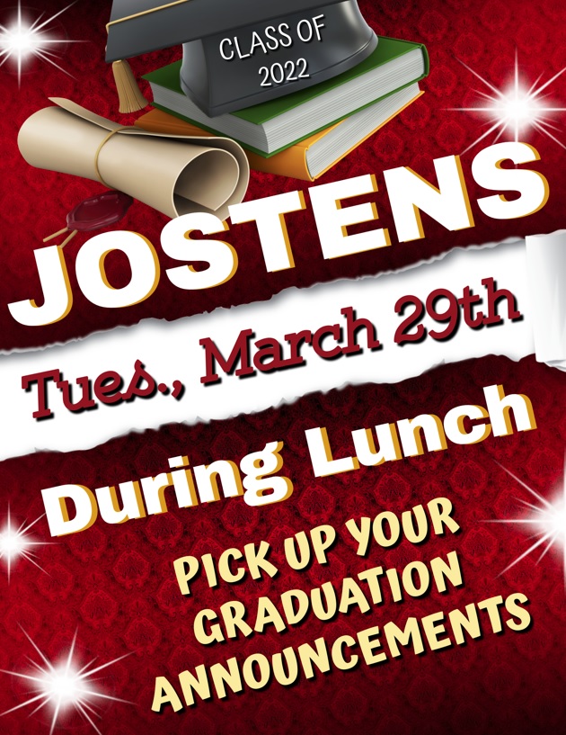 Jostens Announcement Pick Up