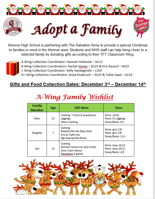 MHS - Adopt A Family - A Wing