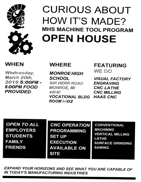 MHS Machine Tool Program Open House - 2019