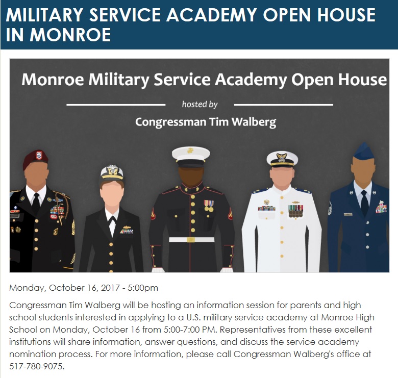 Monroe Military Service Academy Open House
