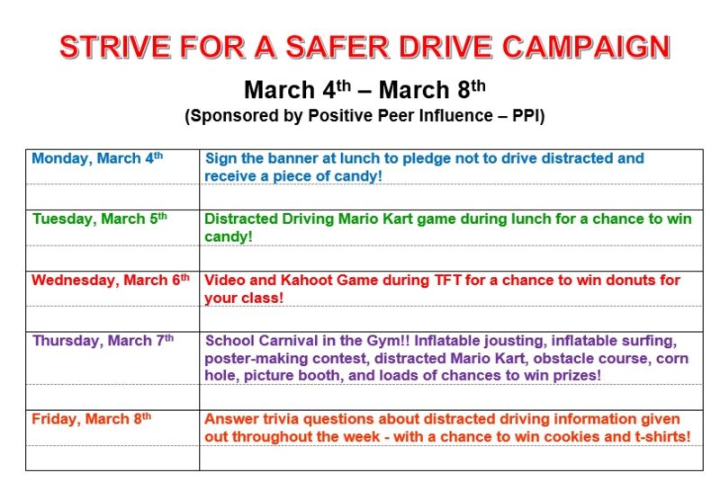 Strive For A Safer Drive Campaign