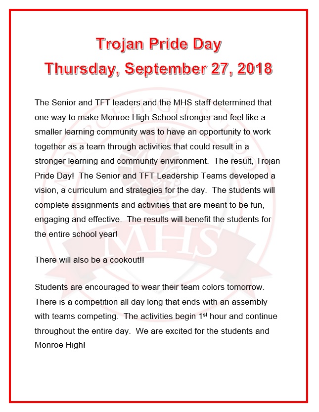 Trojan Pride Day 2018